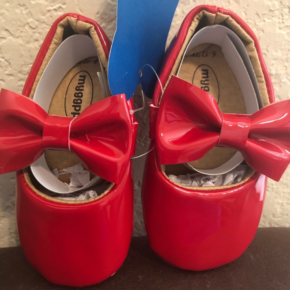 NWT Girls Red Soft Shoes